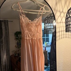 Elegant Lace Pink Dress